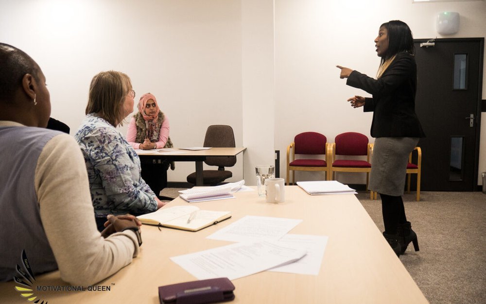 Zoe Bennett leading a workshop